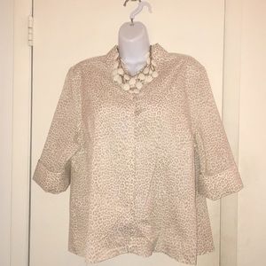 Chico’s Animal Print Blouse🛍
